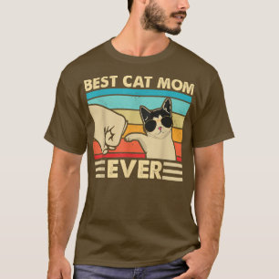 T-shirt Meilleur Chat Maman Jamais Vintage Fête des Mères