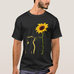 T-shirt Meilleur Chat Maman Jour Sunflower Mère Cadeaux Po