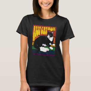 T-shirt Meilleur Chat Maman Retro Fille Vintage Fête des M