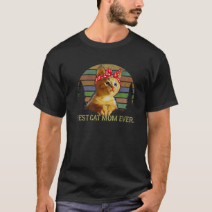 T-shirt Meilleur Chat Maman Toujours Drôle Vintage Amoureu