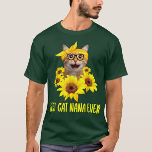 T-shirt Meilleur Chat Nana Ever Grand-Mat Tournesol Kitten