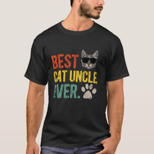 T-shirt Meilleur Chat Oncle Jamais Amoureux des chats Oncl