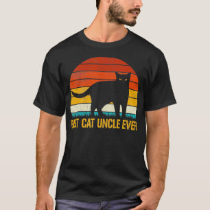 T-shirt Meilleur Chat Oncle Jamais Vintage Rétro Chat Kitt