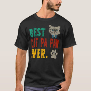 T-shirt Meilleur Chat Pa Patte Jamais Cogne Fi Pères Vinta