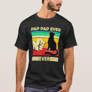T-shirt Meilleur Chat Pap Pap Vintage pour Homme Bump Fit