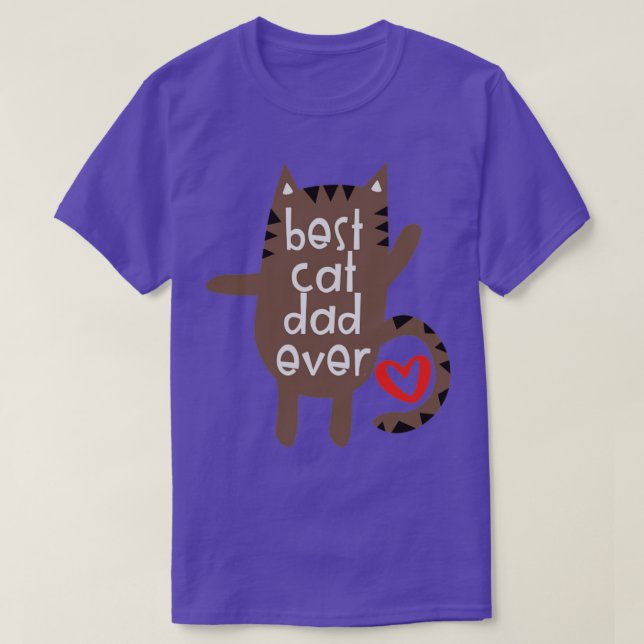 T-shirt Meilleur Chat Papa Ever14 (Design devant)