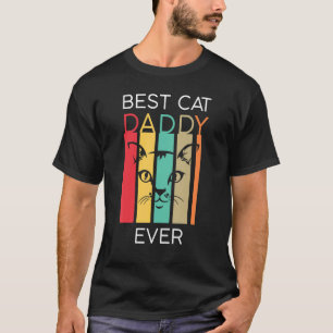 T-shirt Meilleur Chat Papa Ever Papa Daddy Kitten Paw Retr