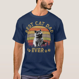 T-shirt Meilleur Chat Papa EverDrôle Chat Papa Fête du Pèr