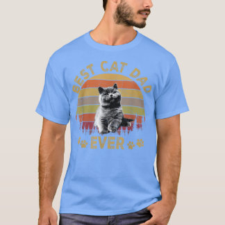 T-shirt Meilleur Chat Papa EverDrôle Chat Papa Fête du Pèr