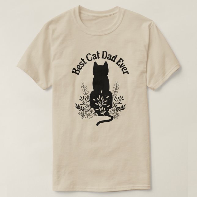 T-shirt Meilleur Chat Papa Jamais Amoureux des chats Cadea (Design devant)