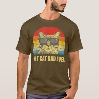 T-shirt Meilleur Chat Papa Jamais Bump Fit Fête des pères 