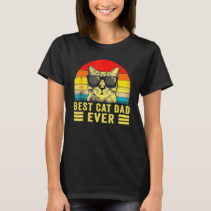 T-shirt Meilleur Chat Papa Jamais Bump Fit Père Jour Vinta