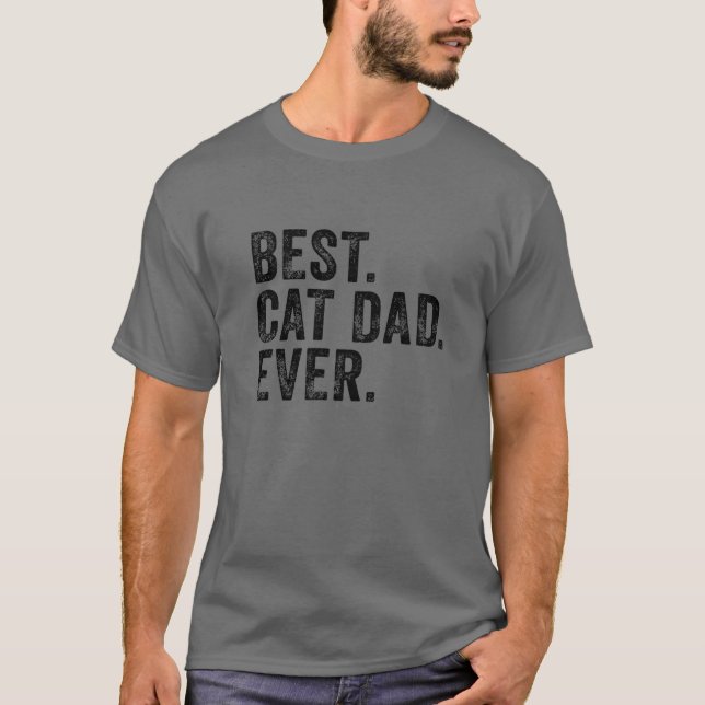 T-shirt Meilleur chat papa Jamais Chat papa Amoureux des c (Devant)