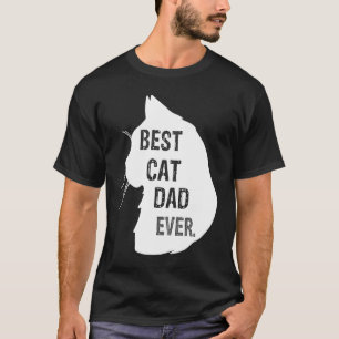 T-shirt Meilleur Chat Papa Jamais Chat Papa Meow Kitty Cha