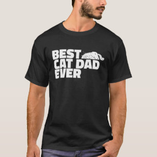 T-shirt Meilleur Chat Papa Jamais Drôle Amoureux des chats