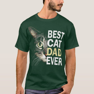 T-shirt Meilleur Chat Papa Jamais Drôle Amoureux des chats