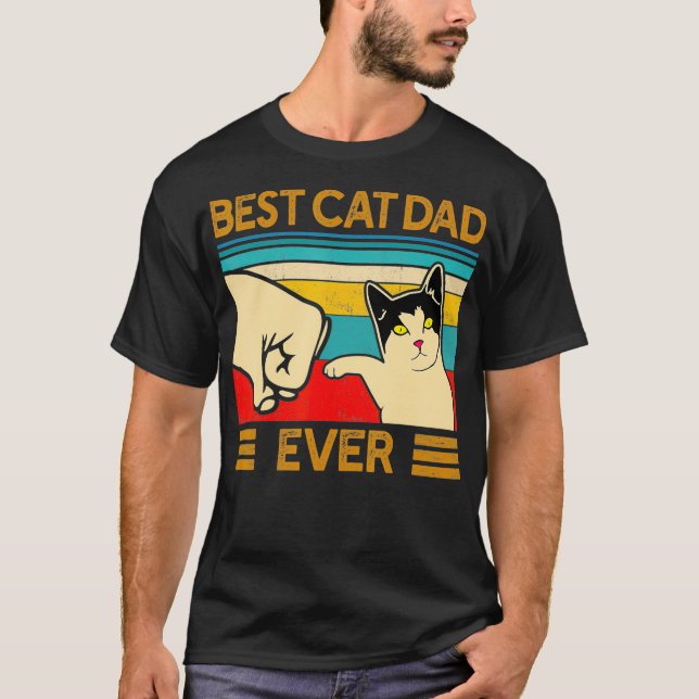 T-shirt Meilleur Chat Papa Jamais Drôle Chat Papa Fête du  (Devant)
