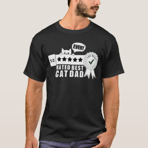 T-shirt Meilleur Chat Papa Jamais Drôle Propriétaire Amour