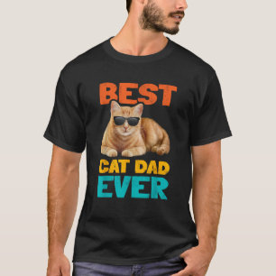 T-shirt Meilleur Chat Papa Jamais Drôle Propriétaire De Ch