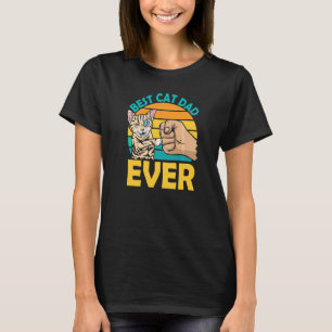 T-shirt Meilleur Chat Papa Jamais Fête des pères Papa Dadd