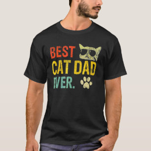 T-shirt Meilleur Chat Papa Jamais Fist Bump Chat Papa