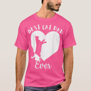 T-shirt Meilleur Chat Papa Jamais Mignonne Chats Noirs Vin