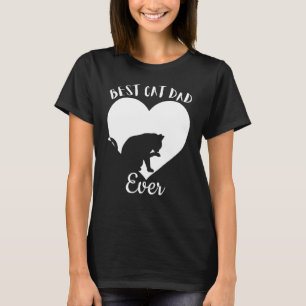 T-shirt Meilleur Chat Papa Jamais Mignonne Chats Noirs Vin