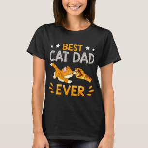 T-shirt Meilleur chat papa jamais paw poing bosse pour hom