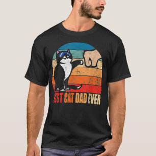 T-shirt Meilleur Chat Papa Jamais Paw Poing Bump Funny Fêt