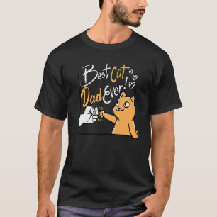 T-shirt Meilleur Chat Papa Jamais Premium