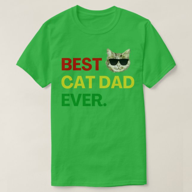T-shirt Meilleur Chat Papa Jamais Propriétaire Amoureux de (Design devant)