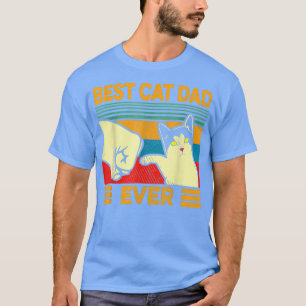 T-shirt Meilleur Chat Papa Jamais Vintage Hommes Sauter Fi
