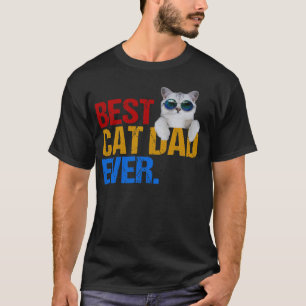 T-shirt Meilleur Chat Papa Toujours Amusant Chat propriéta