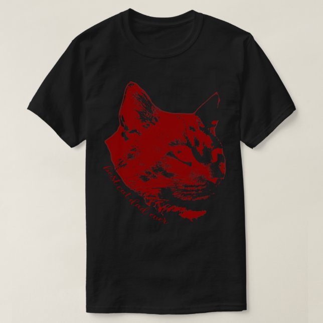 T-shirt meilleur chat papa toujours drôle visage chat vint (Design devant)