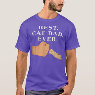 T-shirt Meilleur chat PapaPère & Kitty Paw Poing Bump Tee