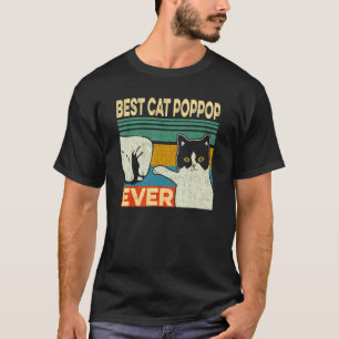 T-shirt Meilleur Chat Poppop Jamais Chat Papa Fête des pèr