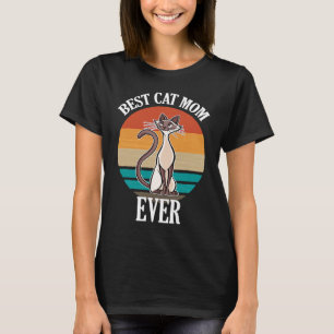 T-shirt Meilleur Chat Siamois Maman Jamais Chat