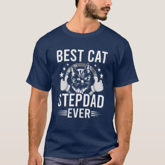 T-shirt Meilleur Chat Stepdad Jamais Amoureux de les chats