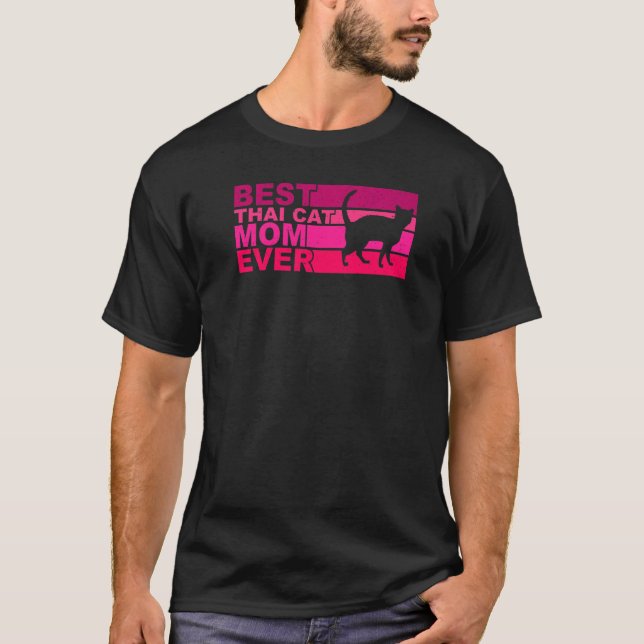 T-shirt Meilleur chat thaï maman jamais (Devant)