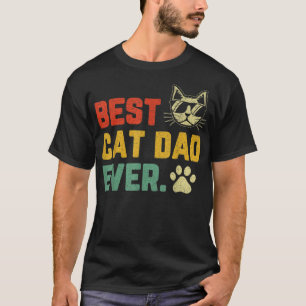 T-shirt Meilleur Chat Vintage Papa Jamais Chat Papa Papa P