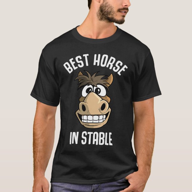 T-shirt Meilleur cheval de l'écurie (Devant)