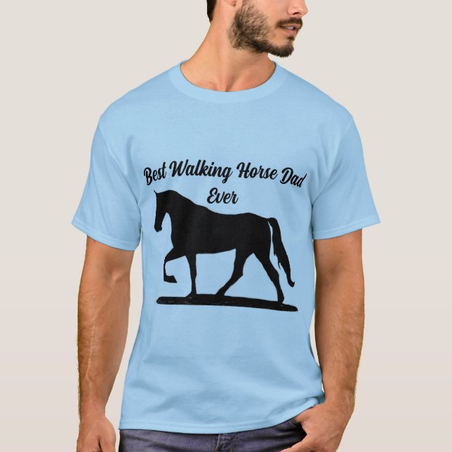T-shirt Meilleur cheval de marche papa jamais (Devant)