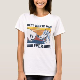 T-shirt Meilleur Cheval Papa Jamais Drôle Cheval Amoureux 