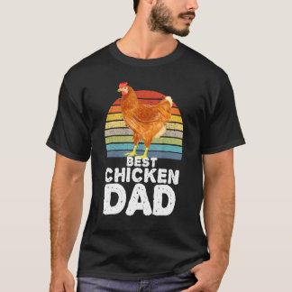 T-shirt Meilleur Chicken Papa Farmer Poulet