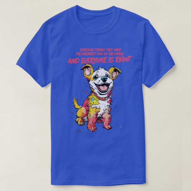 T-shirt meilleur chien au monde (Design devant)