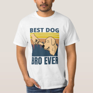 T-shirt meilleur chien bro jamais - amoureux des chiens