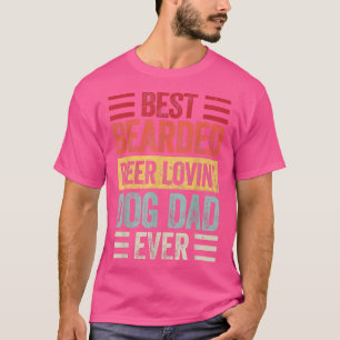 T-shirt Meilleur chien de bières à poils Lovin Chien Papa