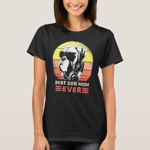 T-shirt Meilleur Chien De Boxe Papa Jamais Lunettes De Sol