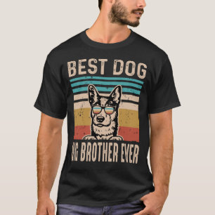 T-shirt Meilleur CHIEN GRAND FRÈRE JAMAIS Fête des pères V