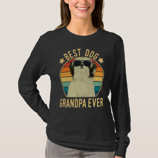 T-shirt Meilleur Chien Grand-Père Ever Shih Tzu Fête Du Pè